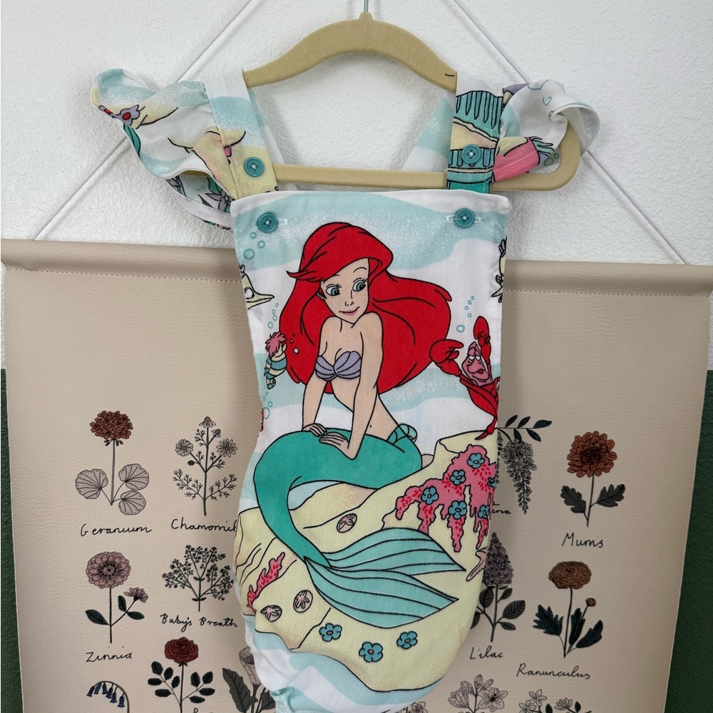 Little Mermaid Baby Romper